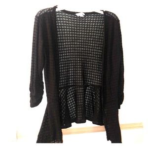 Candie’s Cropped Ruffle Cardigan